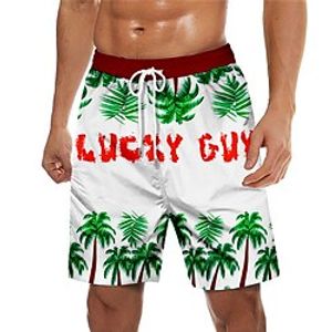 Men's Swim Trunks Swim Shorts Quick Dry Board Shorts Bathing Suit with Pockets Drawstring Swimming Surfing Beach Water Sports Tropical Printed Spring Summer Lightinthebox