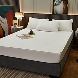 Waterproof bed accessory pure cotton bed cover dustproof cover 1.8m Simmons urine isolation pure color mattress protection cover miniinthebox