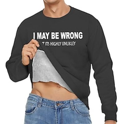 Letter Men's Daily Sweatshirt Sports Outdoor Holiday Vacation Sweatshirts Black Pink Long Sleeve Crew Neck Print Fleece Fall  Winter Designer Hoodie Sweatshirt Lightinthebox