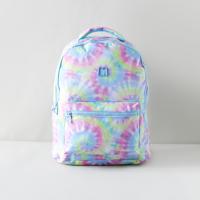 MARSHMALLOW Tie-Dye Print Backpack with Zip Closure - 43x33x16 cms