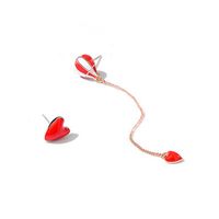 Fire Balloon Heart 925 Silver Earrings