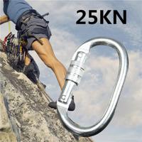 25KN Carabiner Buckle Mountain Clambing Lock Safe Quick O-Ring Tool