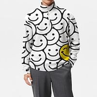 Men's Unisex Zip Up Sweatshirt Pullover Graphic Prints Grimace Zipper Print Daily Sports 3D Print Casual Big and Tall Hoodies Sweatshirts  Long Sleeve White miniinthebox - thumbnail