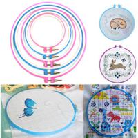 5 PCS Plastic Embroidery and Cross Stitch Hoop Set