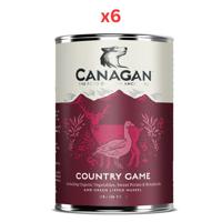 Canagan Country Game Wet Dog Food 400g Tin (Pack of 6)