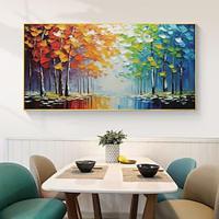 Original 100% Handmade Palette Knife Landscape Thick Oil Paintings On Canvas Wall Art Pictures For Living Room Home Decoration No Frame Lightinthebox