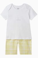 Cotton Top & Check Short Pyjama Set - thumbnail