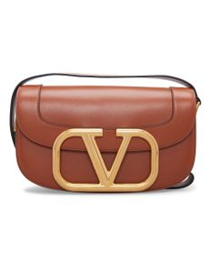 Supervee Calfskin Crossbody Bag - Jungle Brown
