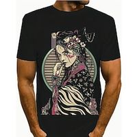 T-shirt Anime Street Style T-shirt For Men's Adults' Hot Stamping Casual Daily Lightinthebox