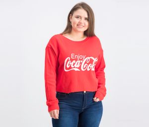 Womens Long Sleeve Graphic Sweaters  Red