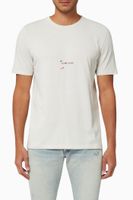 SAINT LAURENT Rive Gauge T-Shirt in Cotton - thumbnail