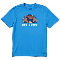 Men's Unisex Tee T shirt Shirt Hot Stamping Dog Graphic Prints Animal Plus Size Print Short Sleeve Casual Tops 100% Cotton Basic Designer Big and Tall Round Neck Blue / Sports / Summer miniinthebox - thumbnail
