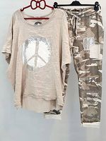 Summer Fashion Camouflage Two-piece Suit