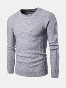 Mens Jacquard Knitted Sweaters