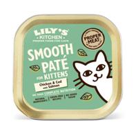 Lily's Kitchen Chicken Cod & Salmon Pate Kitten Wet Food Box 19X85G