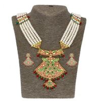Sri Jagdamba Pearls Jabi Pearl Set - JPSEP-20-95