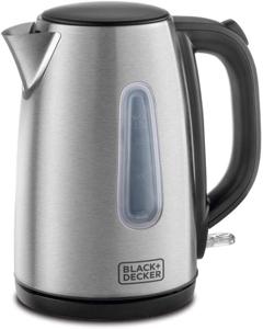 BLACK+DECKER 2200W 1.7L Cordless Electric Kettle | Water-Level Indicator, Removable Filter, Auto Shut-Off | Stainless Steel Body | Perfect for Warm...
