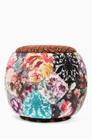 Floral Print Queen Pouf Chair - thumbnail