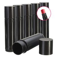 Empty Lip Balm Lipstick Container Tube Black Plastic Cosmetics Bottle