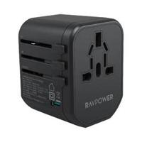 Ravpower PD Pioneer 20W 3-Port Travel Charger, Black