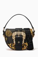 Baroque Print Crossbody Bag in PU Leather - thumbnail