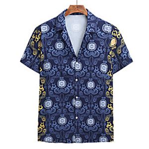 Men's Shirt Other Prints Symbol Short Sleeve Daily Tops Casual A miniinthebox