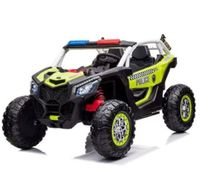 Megastar Brabus Raptor 12V Police Truck with siren and open doors, Green - 118- E-GRN0 (UAE Delivery Only)