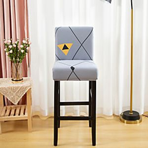Print Super Soft Chair Cover Stretch Removable Washable Dining Room Chair Protector Slipcovers Home Decor Dining Room Seat Cover 1 Piece Lightinthebox
