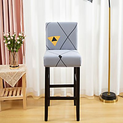 Print Super Soft Chair Cover Stretch Removable Washable Dining Room Chair Protector Slipcovers Home Decor Dining Room Seat Cover 1 Piece Lightinthebox