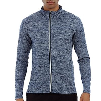 Men's GYM Jacket Workout Jacket Running Jacket Daily Wear Vacation Weekend Quick dry Moisture Wicking Breathable Soft Zipper Fall  Winter Plain Warm Modern Contemporary Stand Collar Activewear N  A Lightinthebox
