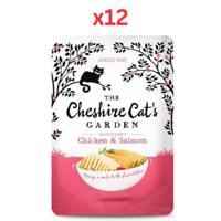 The Cheshire Cat's Garden Chicken & Salmon Wet Cat Food 85G (Pack of 12)