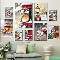 People Wall Art Canvas Nordic Women with Stairs Prints and Posters Abstract Portrait Pictures Decorative Fabric Painting For Living Room Pictures No Frame miniinthebox - thumbnail