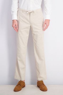Mens Slim-Fit Drawstring Pant Stone Block Mens Slim-Fit Drawstring Pant Stone Block