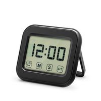 Digital Kitchen Timer Large Touch Sensor LCD Display Magnetic Backing Loud Clock