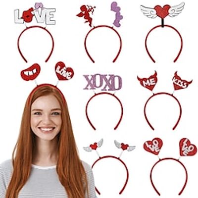 single party decoration hair band Hair bar decoration Valentine's Day love head hoop head buckle props Lightinthebox