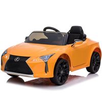 Megastar Licensed Ride On Licensed 12 V Lexus Sportsx For Kids With Leather Seats & Eva Wheels - Orange (UAE Delivery Only)