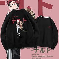 Inspired by Naruto Sabaku No Gaara Anime Cartoon 100% Polyester Print Harajuku Graphic Kawaii Hoodie For Women's / Men's / Couple's miniinthebox - thumbnail