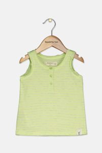 Baby Girls Basics Cotton Blend Top  Lime Green