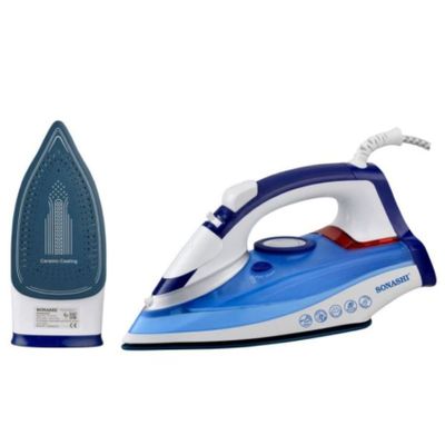Sonakshi Steam Iron With Ceramic Soleplate 2400W, Blue - SI-5074C