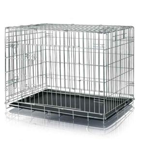 Trixie Galvanized 2 Door Wire Crate For Dogs & Cats 116X86X77Cm