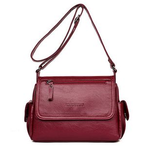 Women Genuine Leather Sheep Skin Soft Crossbody Bags