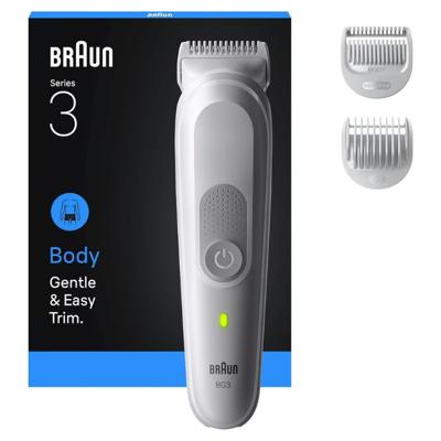 Braun Series 3 Body Groomer, Gentle & Easy Trim with SkinGuard, +3 Grooming Tools & Accessories - BG3530
