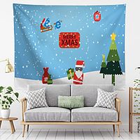 Christmas Santa Claus Holiday Party Wall Tapestry Art Decor Blanket Curtain Hanging Home Bedroom Living Room Decoration Christmas Tree Snowman Elk Snowflake Candle Gift Fireplace miniinthebox Christmas Santa Claus Holiday Party Wall Tapestry Art Decor Blanket Curtain Hanging Home Bedroom Living Room Decoration Christmas Tree Snowman Elk Snowflake Candle Gift Fireplace miniinthebox