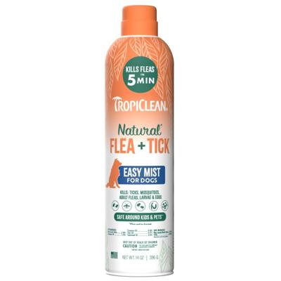Tropi Clean Natural Flea & Tick Easy Mist Spray For Dogs - 14 oz