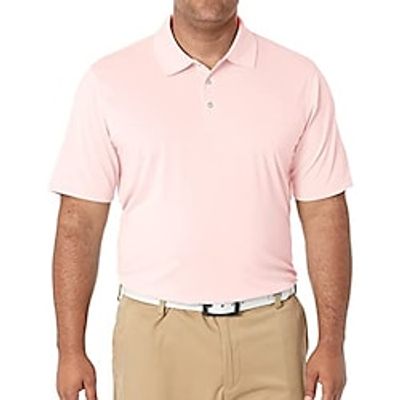 Men's Polo Shirt Golf Shirt Plain Turndown Light Yellow Yellow Pink Red Royal Blue Outdoor Daily Short Sleeve Button-Down Clothing Apparel Casual Comfortable Lightinthebox
