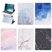 Tablet Case Cover For Apple iPad Air 5th iPad 10.2'' 9th 8th 7th iPad Air 5th 4th iPad mini 6th 5th 4th iPad Pro 11'' 3rd with Stand Flip Ultra-thin Marble TPU PU Leather For Kids Lightinthebox - thumbnail