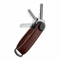 Orbitley Saffiano Leather Keychain Dark Cherry - thumbnail