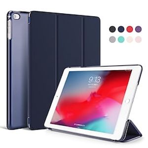 Tablet Case Cover For Apple iPad 10.2'' 9th 8th 7th iPad Pro 12.9'' 5th iPad Pro 4th 12.9'' iPad mini 6th iPad mini 5th 4th with Stand Magnetic Smart Auto Wake  Sleep Solid Colored PU Leather Lightinthebox