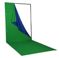 Phottix Q-Drop Collapsible Backdrop Kit, 4 In Color Cloth Blue, Green, Black, White - QDROPKIT