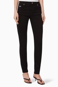 Logo Patch Skinny-Fit Jeans
